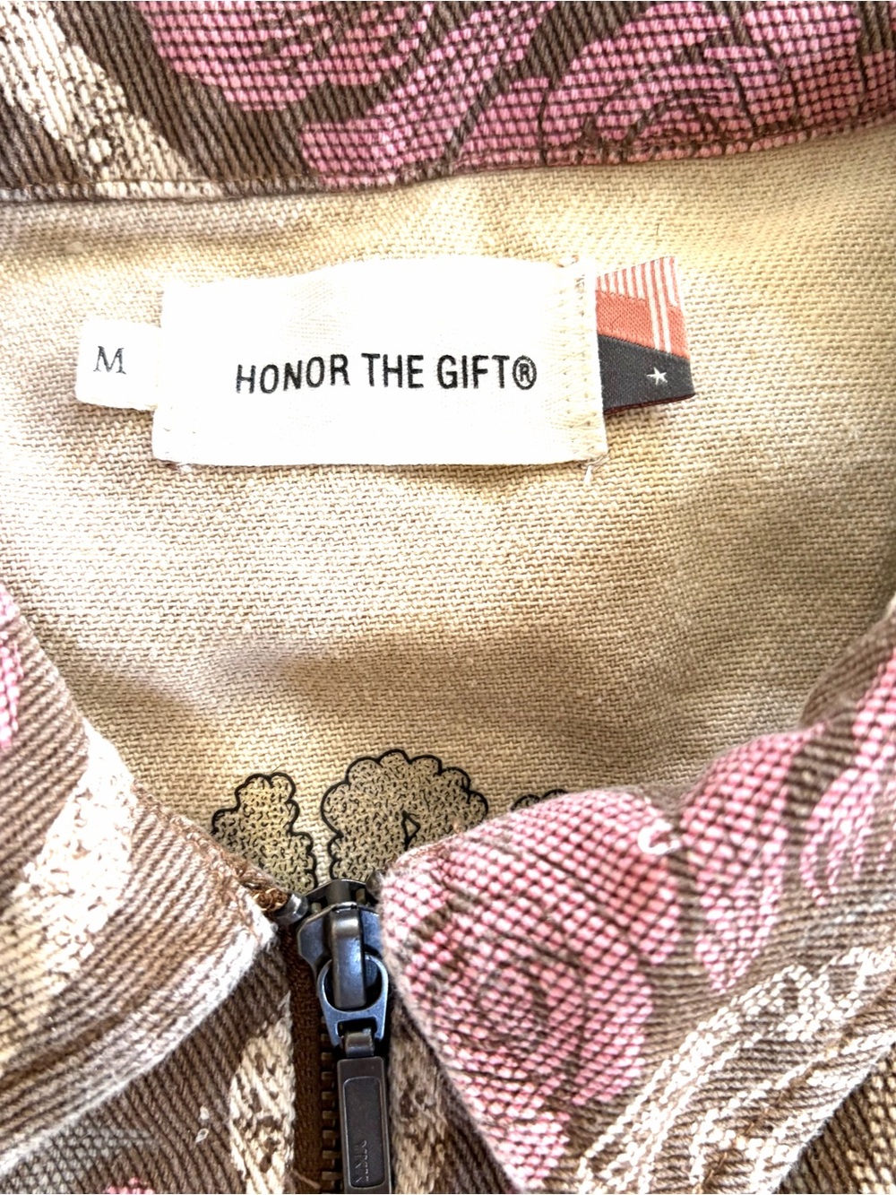 NWT Honor The Gift Double Sided Zip Top Medium Streetwear - Picture 7 of 8